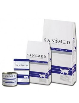 Sanimed - CAT ATOPY SENSITIVE - лечебна храна за котки над 1 година при алергични кожни проблеми - 4.5 кг.