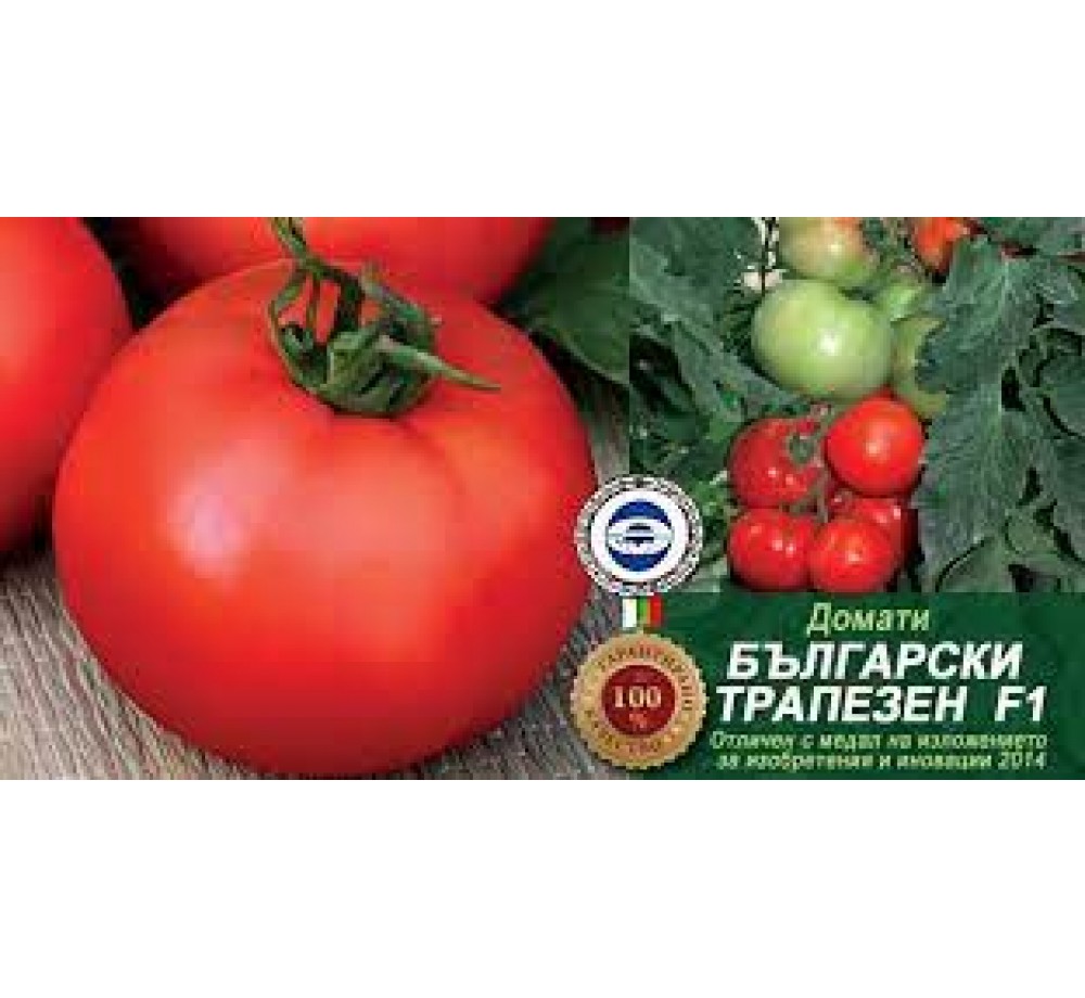 Семена Домати - от серия Възродени Български Сортове - БЪЛГАРСКИ ТРАПЕЗЕН F1 - 0.2 гр. -около 50 бр. Семена Семена Домати - от серия Възродени Български Сортове - БЪЛГАРСКИ ТРАПЕЗЕН F1 - 0.2 гр. -около 50 бр. Семена