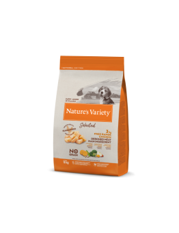 Natures Variety Dog Selected Medium/Maxi Junior Chicken - Суха храна без зърнени съставки за подрастващи кучета до 1 година, от средните и едри породи с пилешко месо - 10 кг.