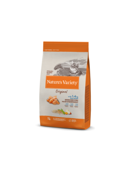 Natures Variety Cat Selected High Meat Adult STERILIZED Salmon - Суха храна за кастрирани котки над 1 година с месо от сьомга, плодове и зеленчуци - 7 кг.